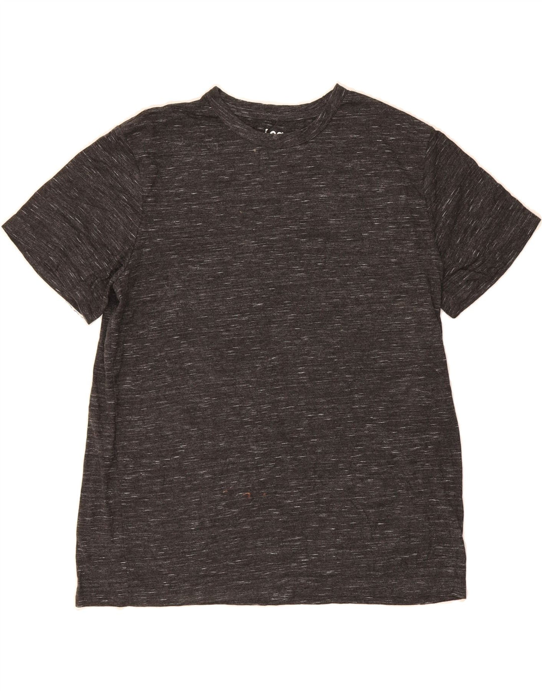 LEE Mens T-Shirt Top Large Black Flecked Cotton Vintage Lee and Second-Hand Lee from Messina Hembry 