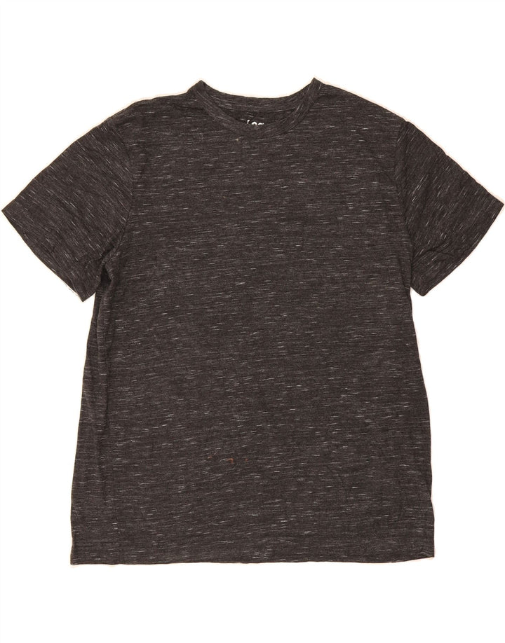 LEE Mens T-Shirt Top Large Black Flecked Cotton Vintage Lee and Second-Hand Lee from Messina Hembry 