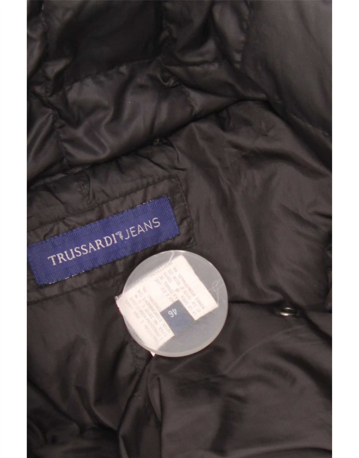 Trussardi Jeans Γυναικείο Παλτό IT 46 Large Μαύρο