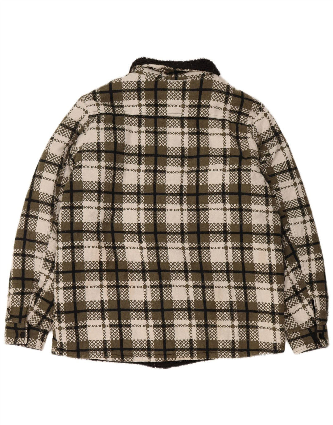 VINTAGE Γυναικείο Σέρπα Μπουφάν UK 16 Μεγάλη Πράσινη Επιταγή