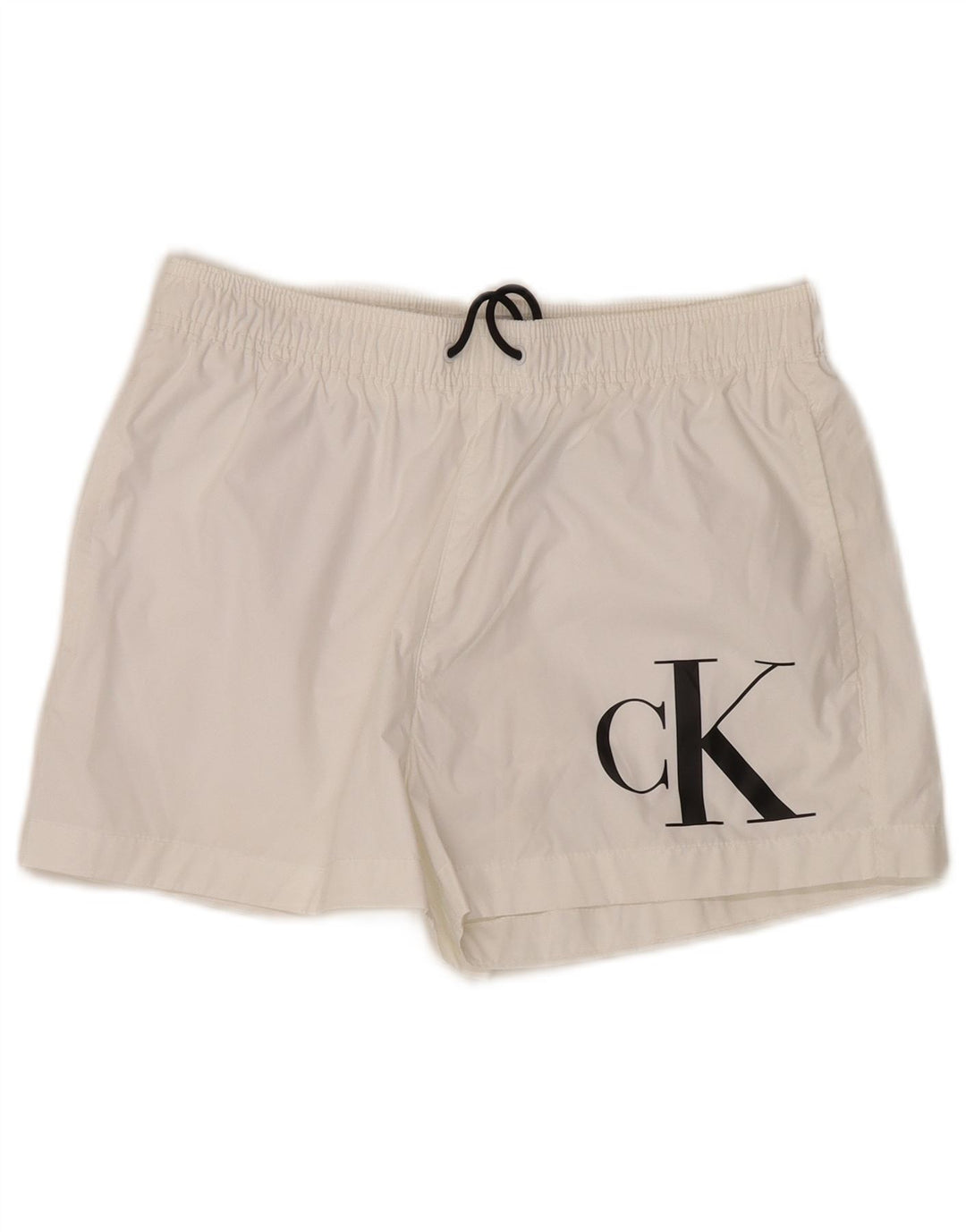 Γραφικό ανδρικό σορτς κολύμβησης Calvin Klein Μικρό λευκό πολυεστέρα