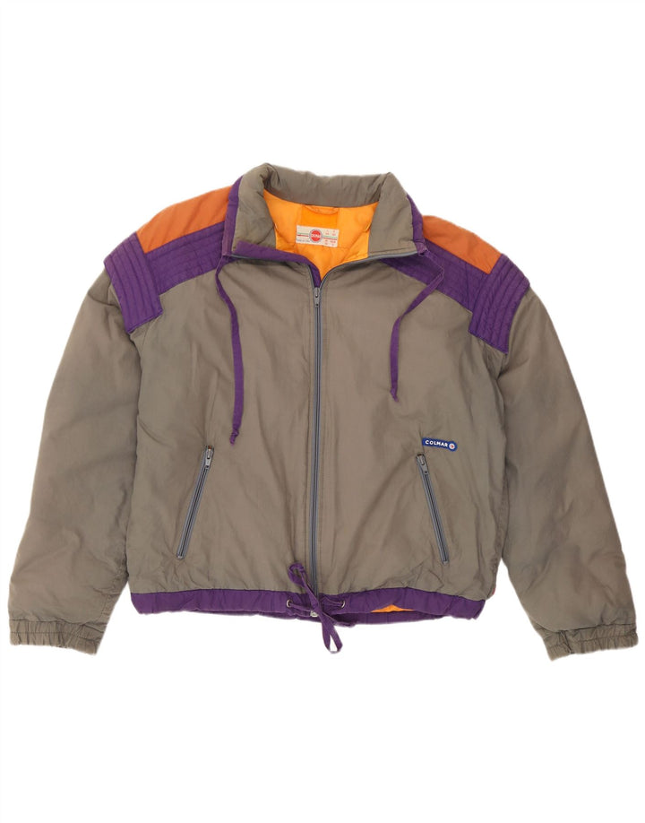 Colmar Γυναικείο Μπουφάν σκι IT 44 Medium Grey Colourblock Cotton Retro