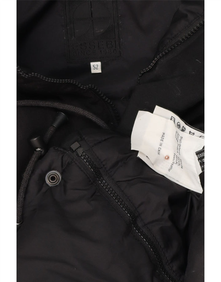 ESSEBI Mens Padded Jacket IT 52 XL Black Polyester