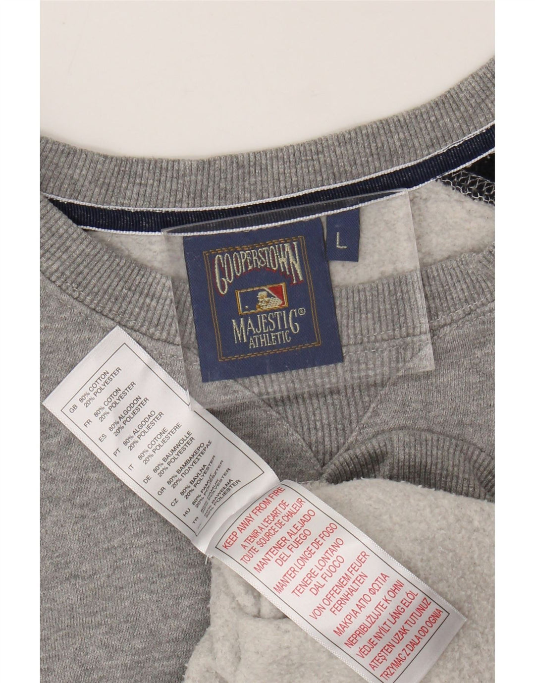 MAJESTIC Γυναικεία φούτερ New York Yankees Jumper UK 16 Large Grey