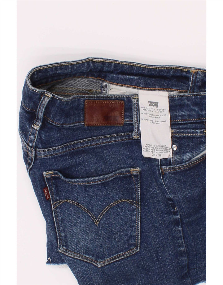 Γυναικείο τζιν σορτς Levi's W25 XS Μπλε βαμβακερό