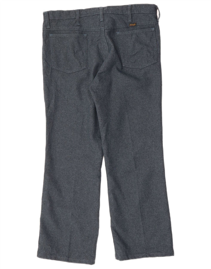 Ανδρικό ίσιο casual παντελόνι WRANGLER W36 L29 Navy Blue Polyester