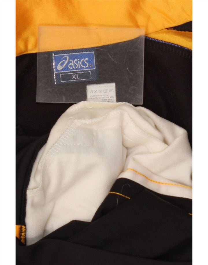 Ανδρική φόρμα γυμναστικής γραφικών ASICS Top Jacket XL Μαύρο Colourblock Πολυεστέρας