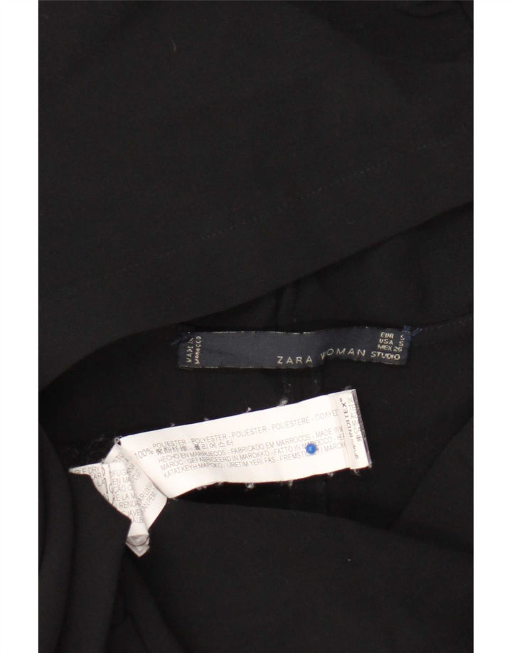 Γυναικείο φόρεμα με κουκούλα πουλόβερ Zara UK 10 Small Black Polyester