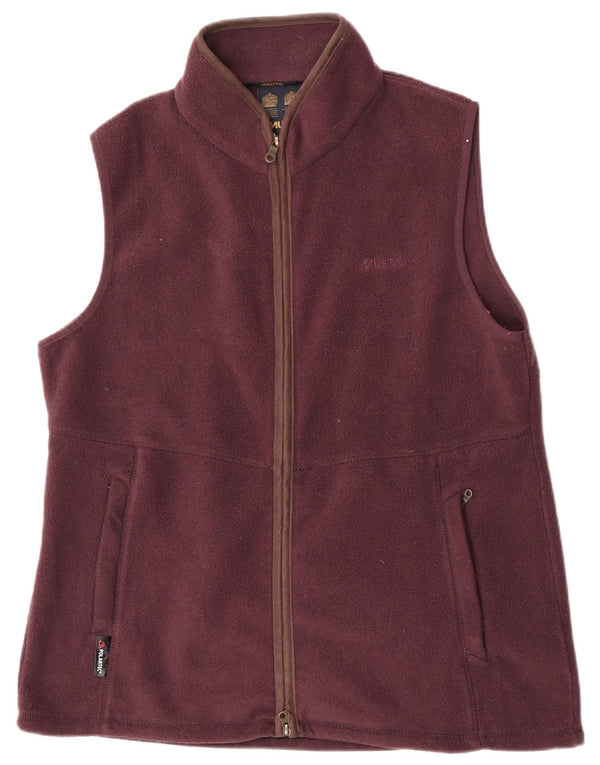Musto Γυναικείο Fleece Gilet UK 18 XL Πολυεστέρας Βουργουνδίας