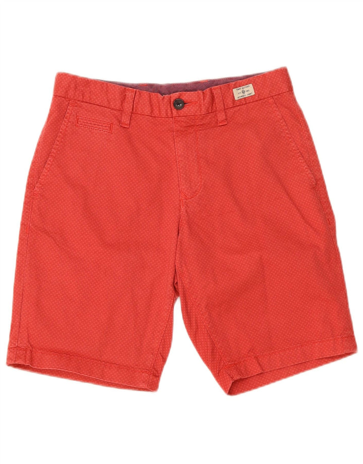 Tommy Hilfiger Ανδρικό σορτς Chino Brooklyn W30 Μεσαίο κόκκινο γεωμετρικό