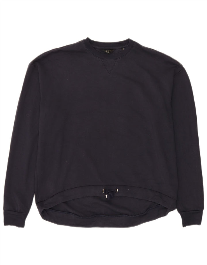 Ανδρικό φούτερ Ted Baker Jumper Size 2 Small Navy Blue Viscose