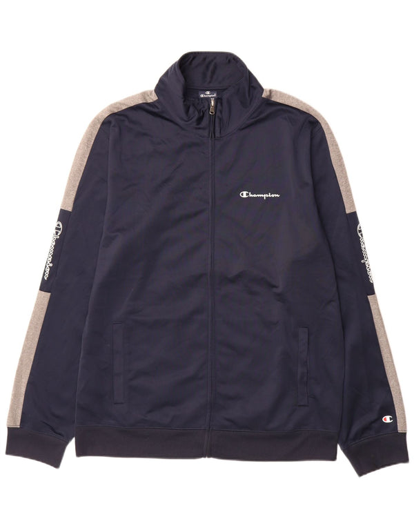 Ανδρική φόρμα Champion Graphic Top Jacket XL Navy Blue Colourblock