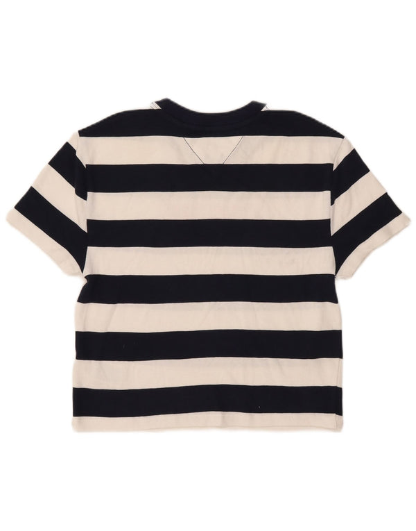 Γυναικείο γραφικό μπλουζάκι Tommy Hilfiger Top UK 4 XS Navy Blue ριγέ βαμβακερό