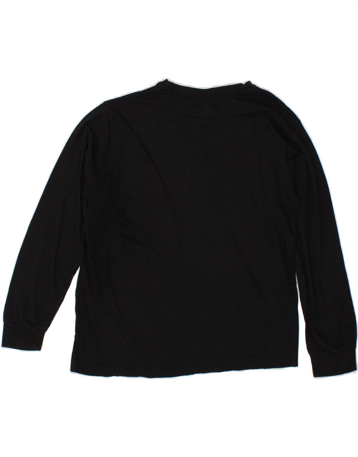 LOTTO Boys Top Long Sleeve 11-12 Years Black Vintage Lotto and Second-Hand Lotto from Messina Hembry 