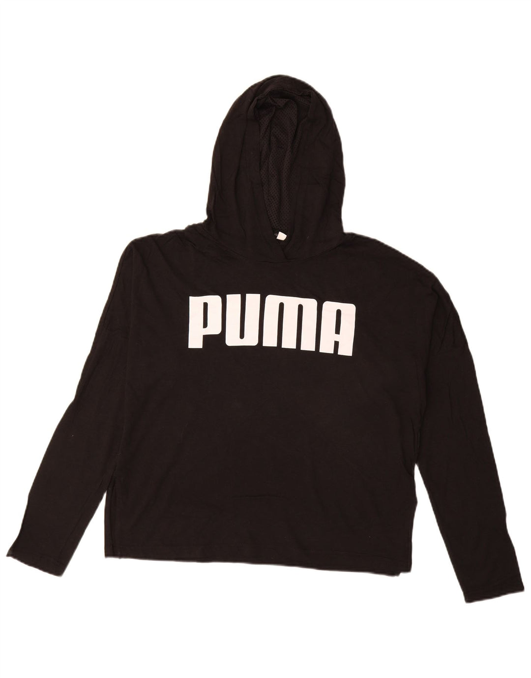 Γυναικεία κουκούλα PUMA μακρυμάνικο UK 10 Small Black