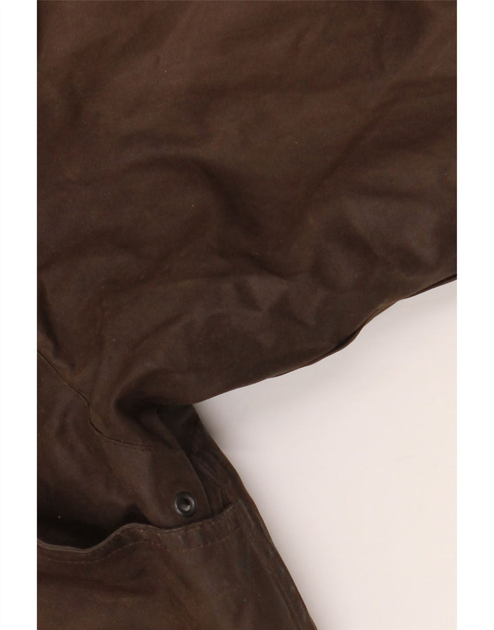 BARBOUR Ανδρικό κερωμένο βαμβακερό μπουφάν UK 42 XL καφέ πολυουρεθάνης