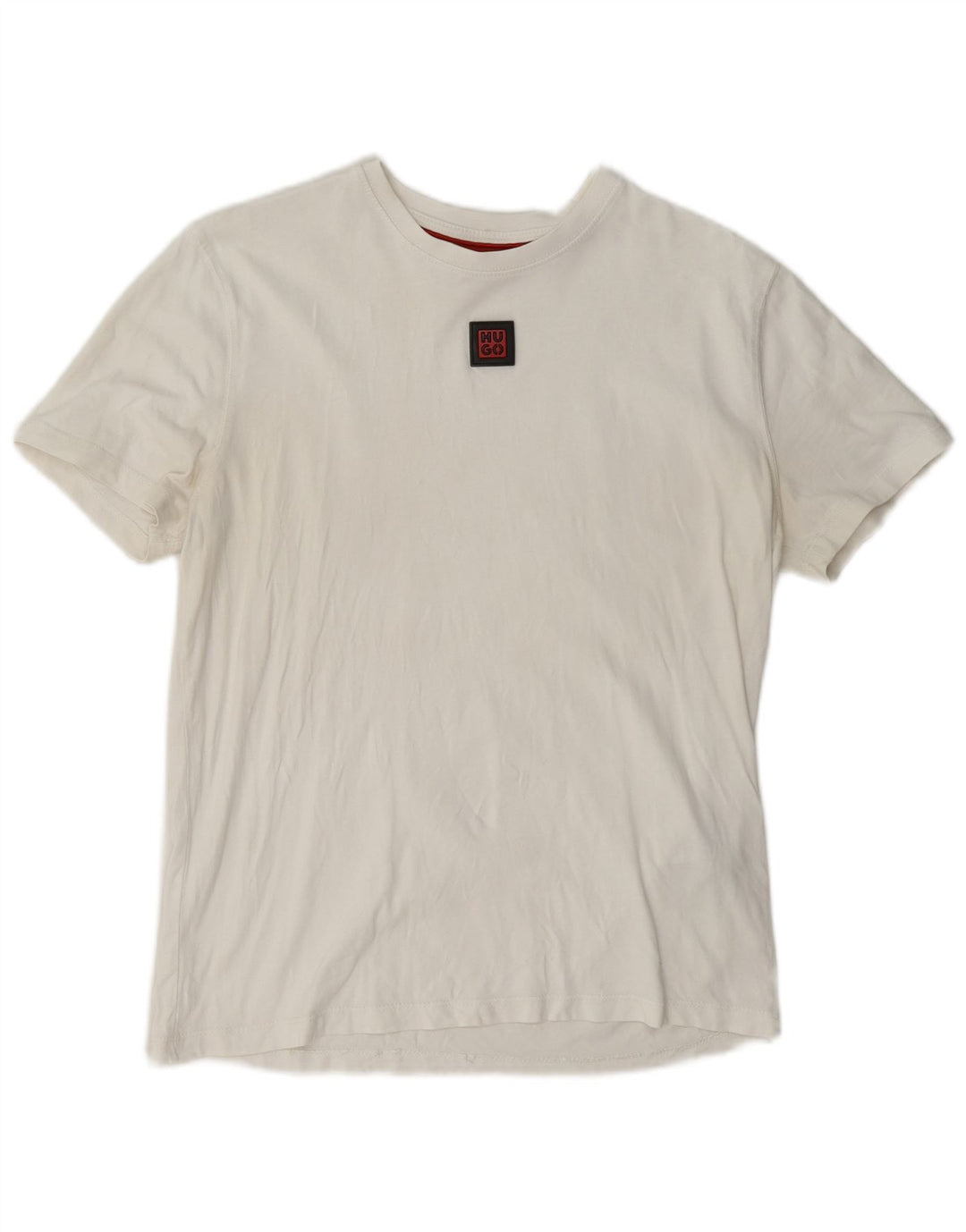 Ανδρικό T-Shirt Hugo Boss Τοπ μεσαίο λευκό βαμβακερό