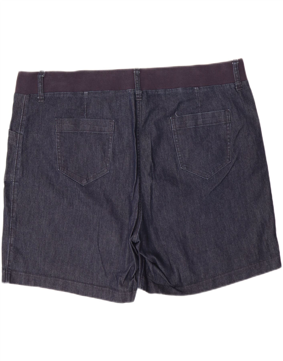 LEE Womens Riders Ψηλόμεσο τζιν σορτς US 22 2XL W44 L7 Navy Blue Cotton