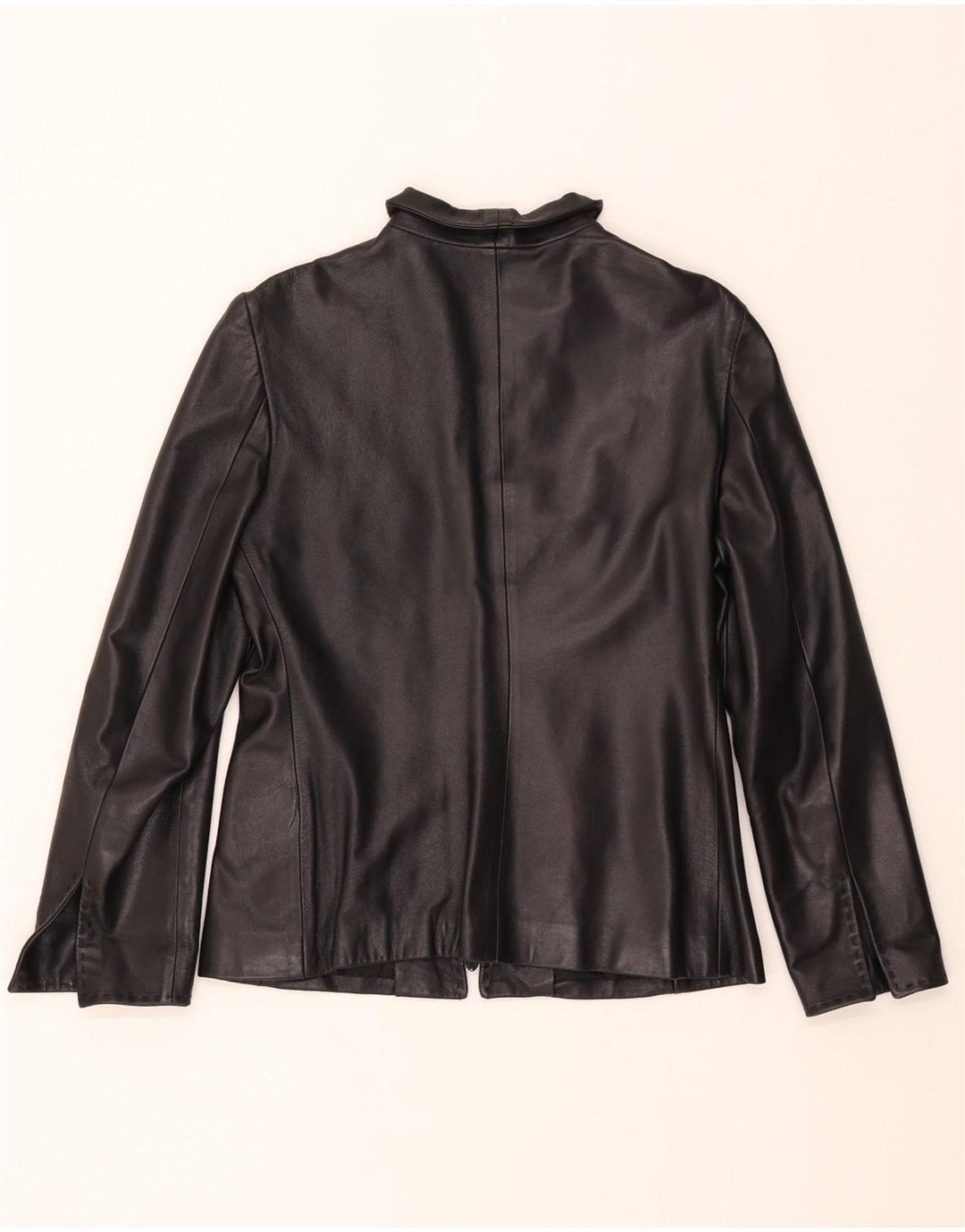 MARCO DEL FORTE Γυναικείο Δερμάτινο Μπουφάν IT 42 Μεσαίο Μαύρο Δερμάτινο