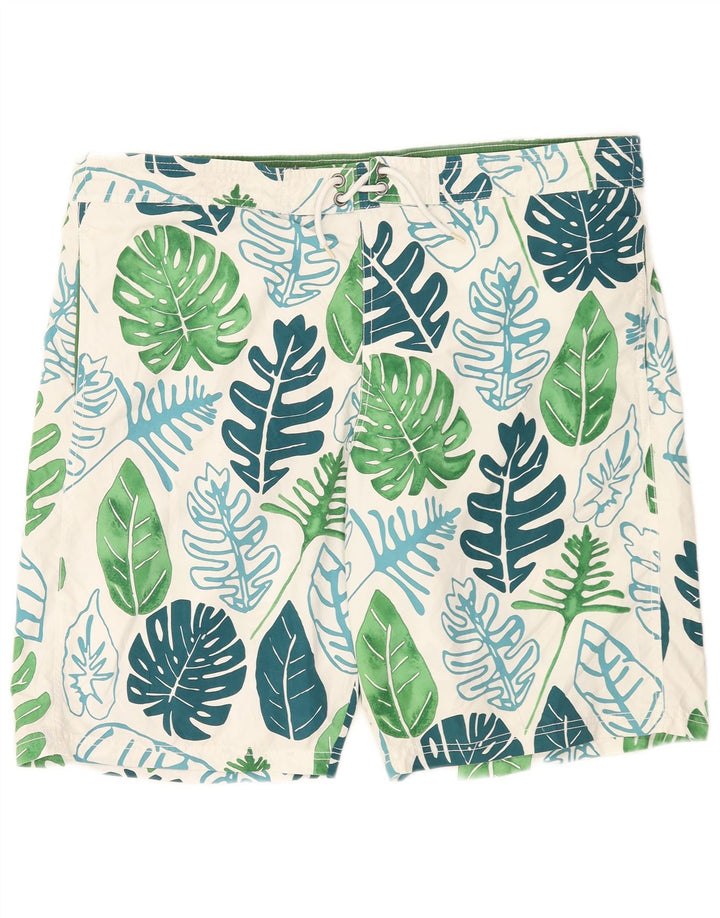 Ανδρικό σορτς κολύμβησης Marks & Spencer Blue Harbour 2XL λευκό φλοράλ