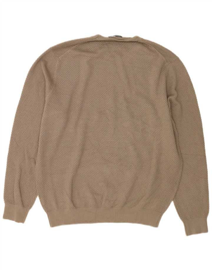 Ανδρικό πουλόβερ Massimo Dutti Crew Neck Jumper XL Beige