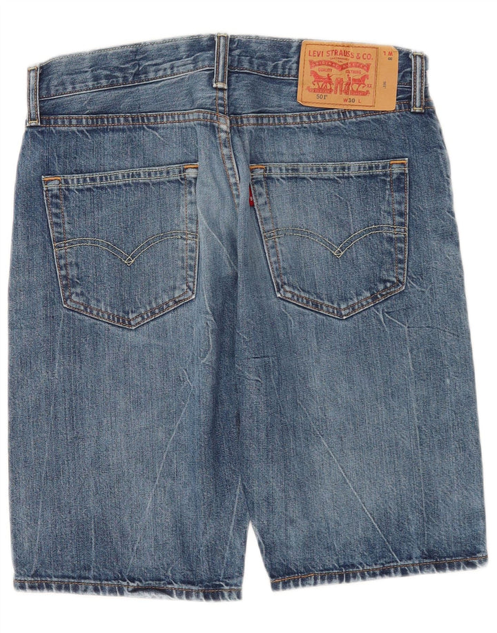 Ανδρικό τζιν σορτς Levi's 501 W30 μεσαίο μπλε βαμβακερό