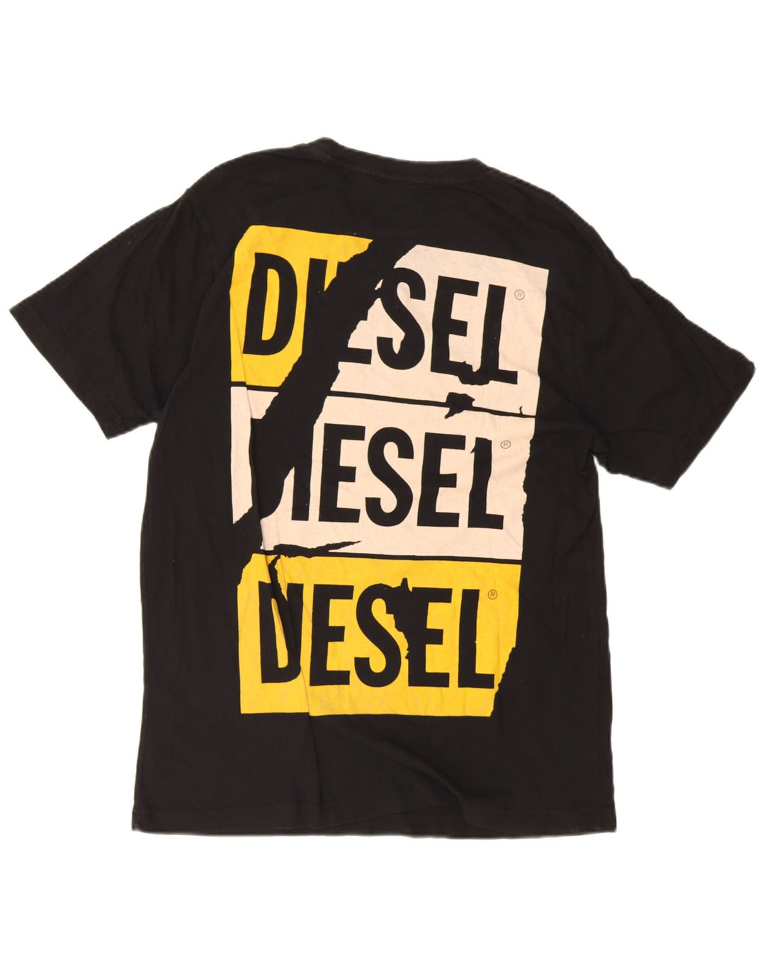 Ανδρικό γραφικό T-Shirt Diesel Top Medium Μαύρο