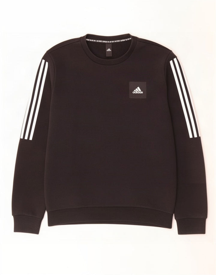 Ανδρικό φούτερ Adidas Jumper Μικρό μαύρο βαμβακερό