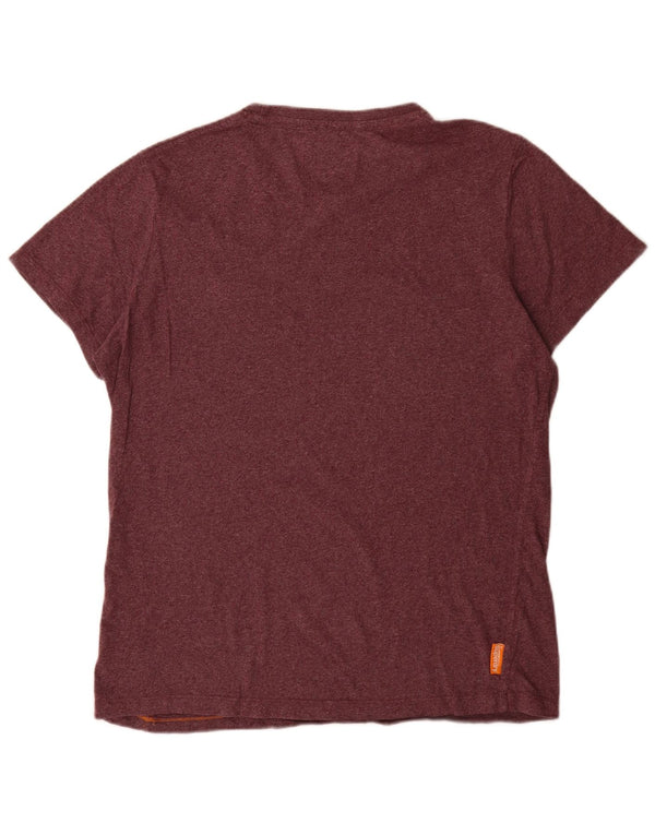 Ανδρικό T-Shirt Superdry Top XL Βουργουνδί Βαμβακερό