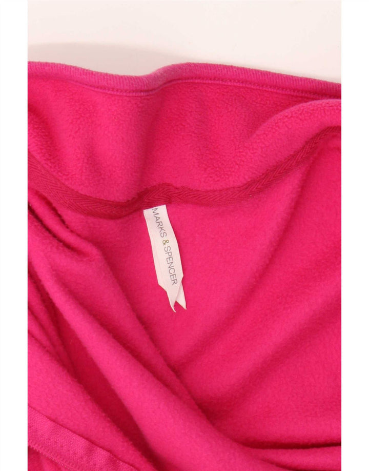 Marks & Spencer Γυναικείο Fleece Jacket UK 14 Medium Pink