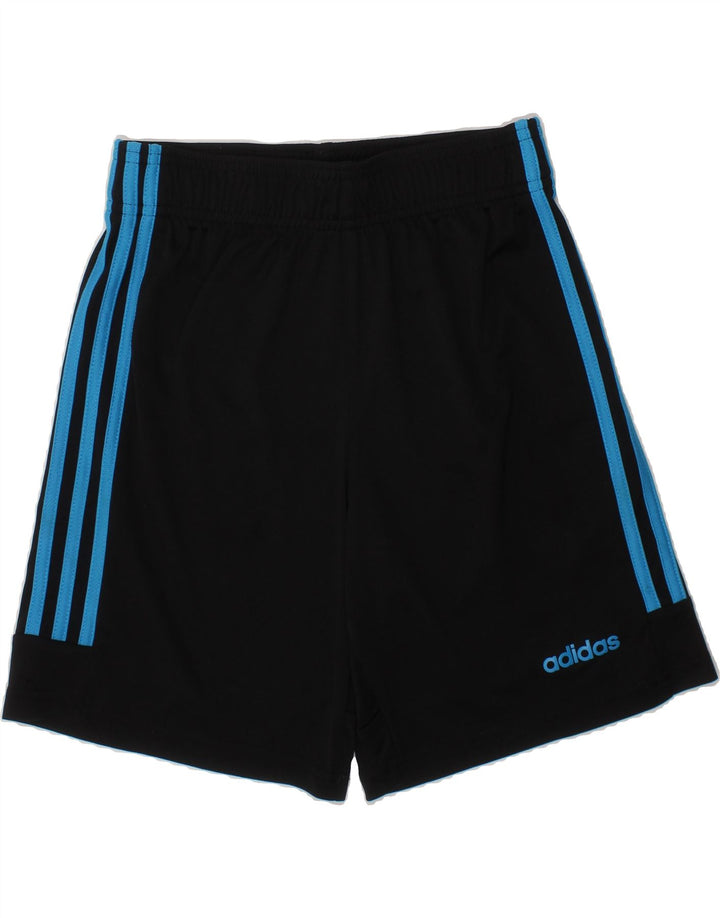 ADIDAS Boys Climalite Sport Shorts 11-12 Years Black Polyester Vintage Adidas and Second-Hand Adidas from Messina Hembry 