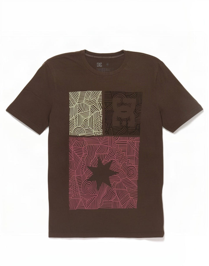 Ανδρικό γραφικό T-Shirt DC Top μεγάλο γκρι βαμβακερό