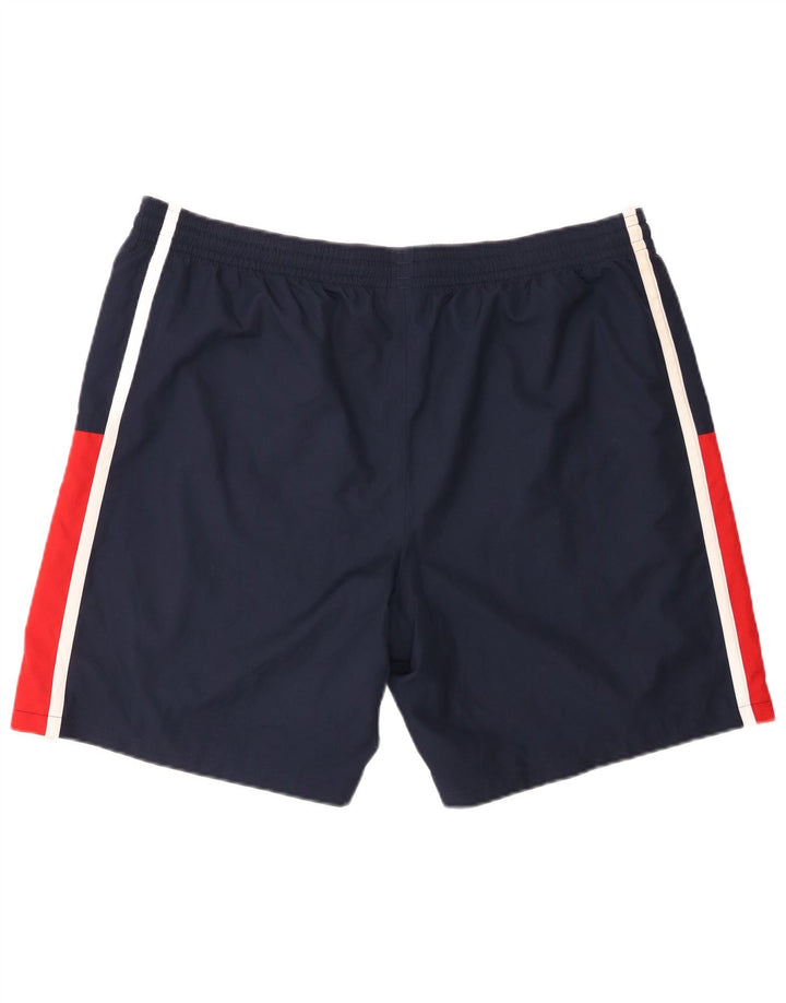 Ανδρικό αθλητικό σορτς Lacoste με μέγεθος 7 2XL Navy Blue Colorblock Πολυεστέρας