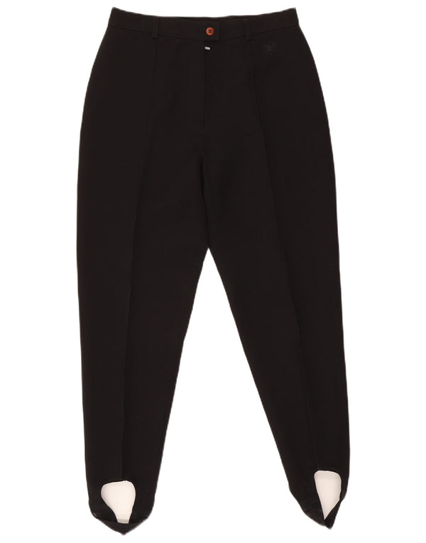 Belfe & Womens High Waist Stirrup Casual Trousers UK 18 XL W30 L26 Black
