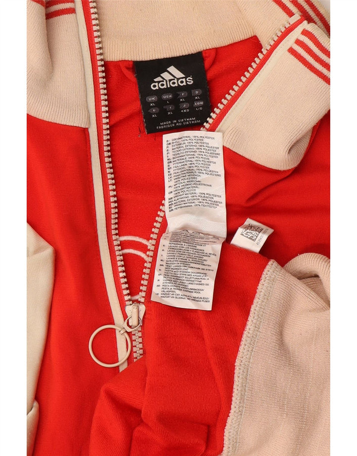 Ανδρική φόρμα γυμναστικής Adidas Top Jacket XL Red Colourblock Polyester