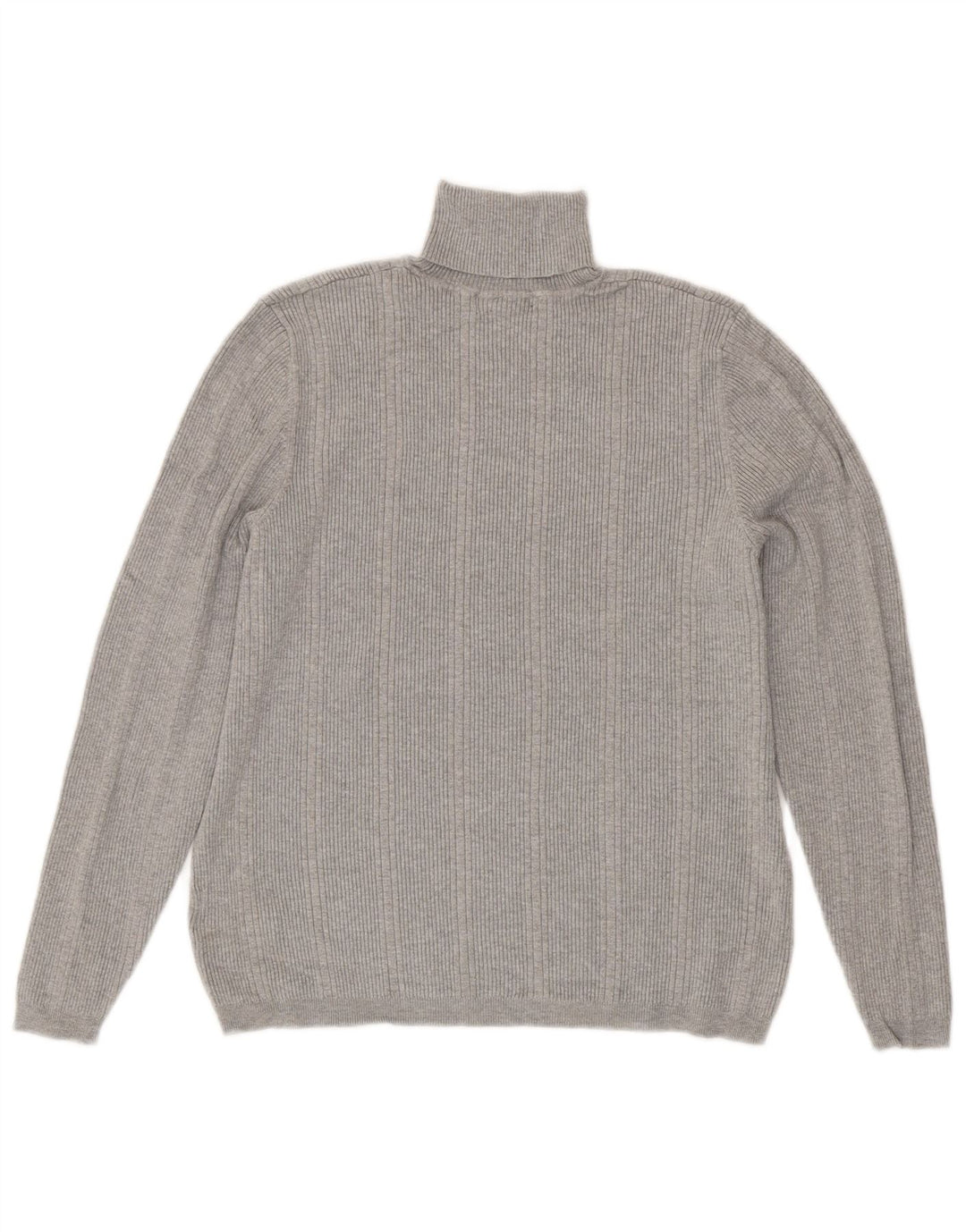 Marks & Spencer Γυναικείο πουλόβερ με ρολό λαιμόκοψη UK 18 XL γκρι βισκόζη