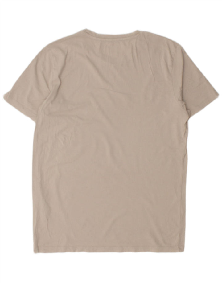 Ανδρικό T-Shirt JACK & JONES Τοπ μεσαίο μπεζ βαμβακερό