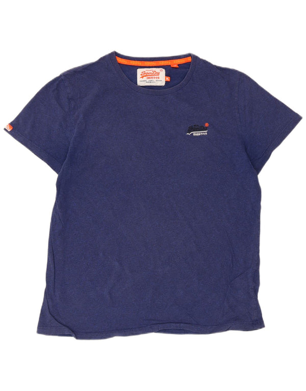 Ανδρικό T-Shirt Superdry Top XL Navy Blue Cotton