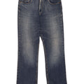 Levi's Womens 627 Straight Jeans W34 L30 Blue Cotton