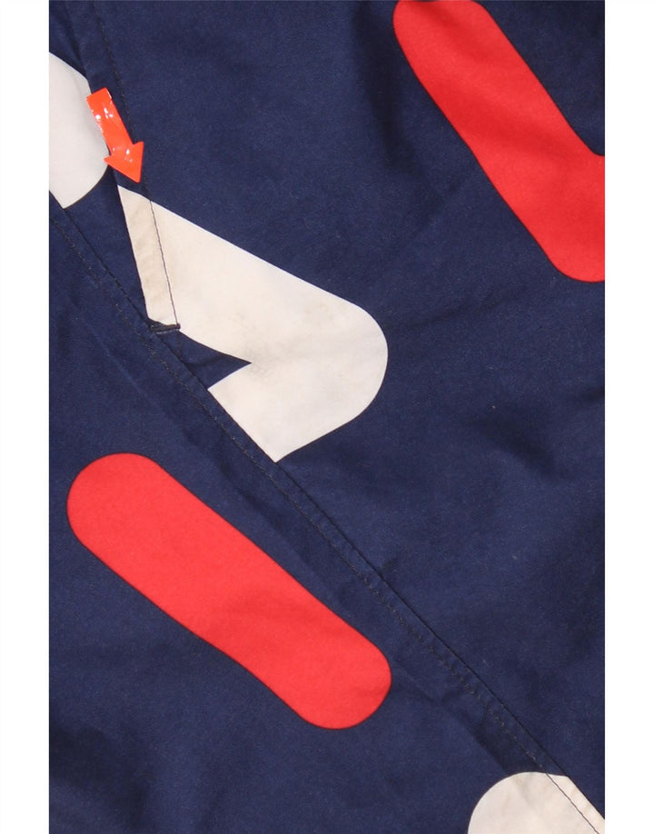 Ανδρικό γραφικό σορτς κολύμβησης Fila XL Navy Blue Polyester
