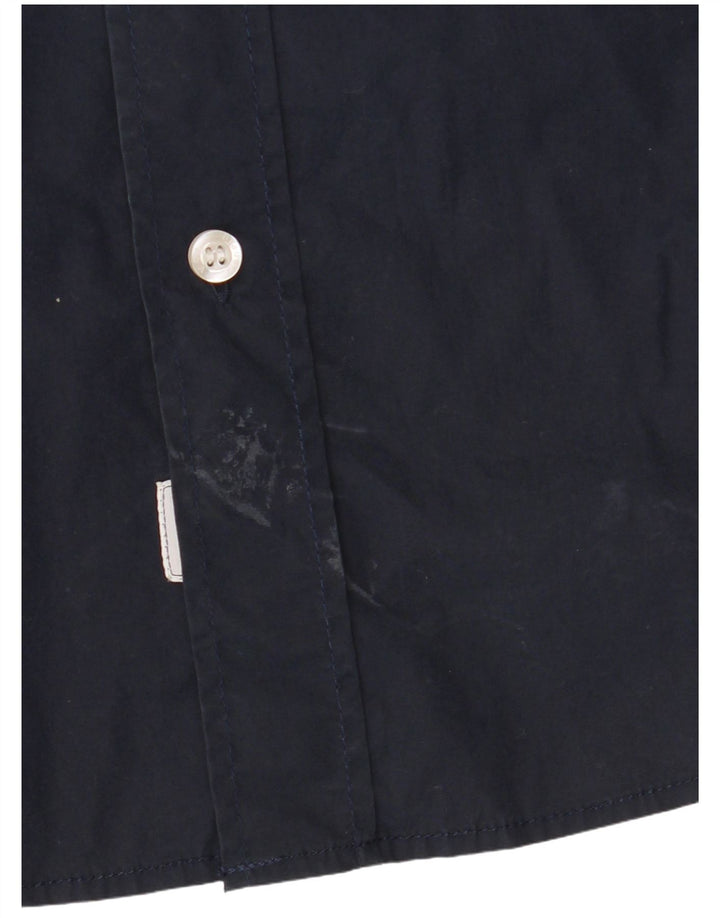 Ανδρικό στρατιωτικό πουκάμισο Blauer, μεγάλο μπλε ναυτικό βαμβακερό