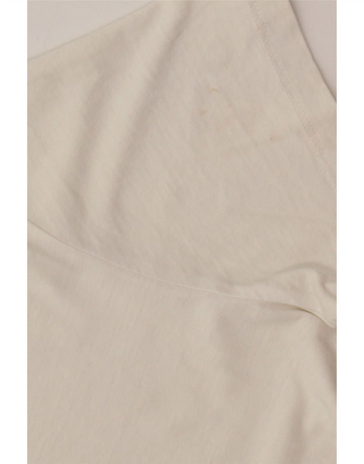 Jack & Jones Ανδρικό γραφικό T-Shirt Top Μικρό λευκό βαμβακερό