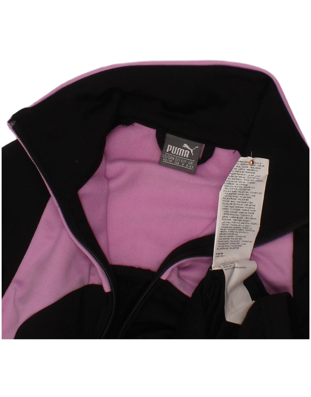 Κορίτσια αθλητική φόρμα PUMA Top Jacket 5-6 ετών Μαύρο Colourblock Polyester