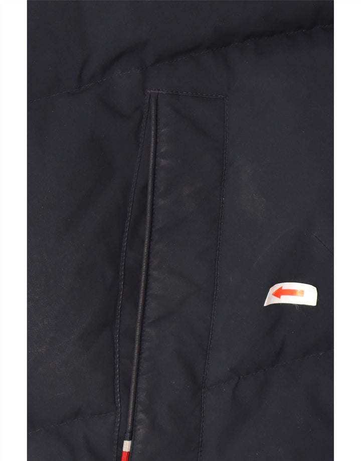 Tommy Hilfiger Ανδρικό μπουφάν με κουκούλα UK 38 Medium Navy Blue Polyester