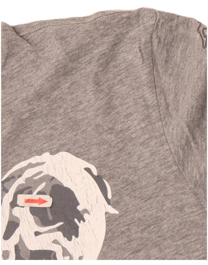 Ανδρικό γραφικό T-Shirt Kappa Top Large Grey