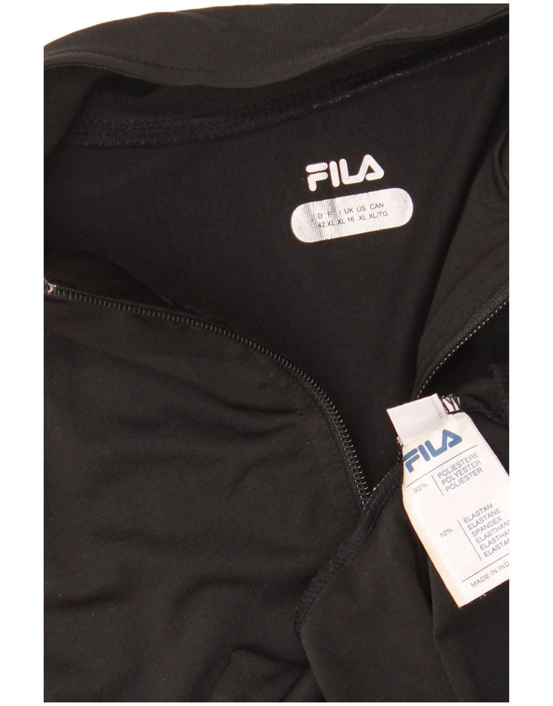 Γυναικεία φόρμα FILA Top Jacket UK 16 Large Black Colourblock Polyester