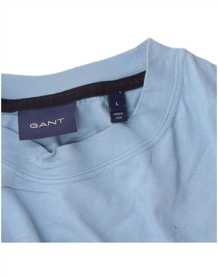 Ανδρικό T-Shirt Gant Graphic Top Large Blue