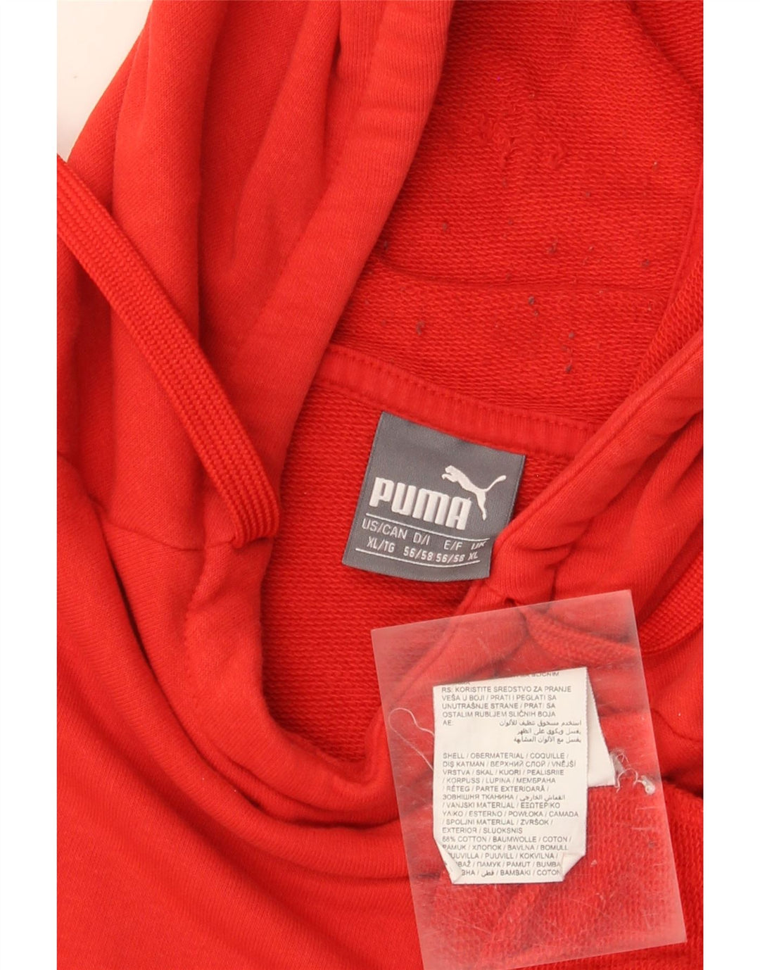Puma Ανδρικό Hoodie Jumper XL Κόκκινο βαμβακερό