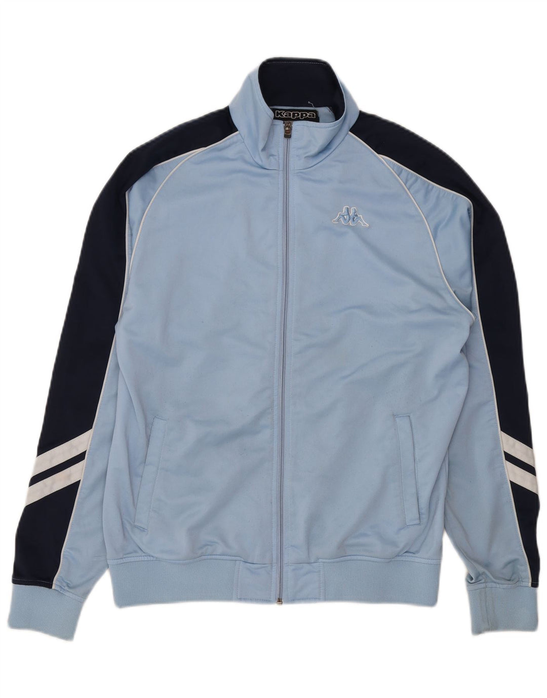 Kappa Γυναικεία αθλητική φόρμα Top Jacket UK 16 Large Blue Colourblock Polyester