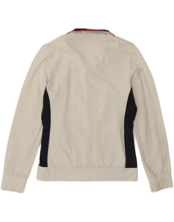 Champion Womens Heritage Fit Top Jacket UK 10 Small White Cotton